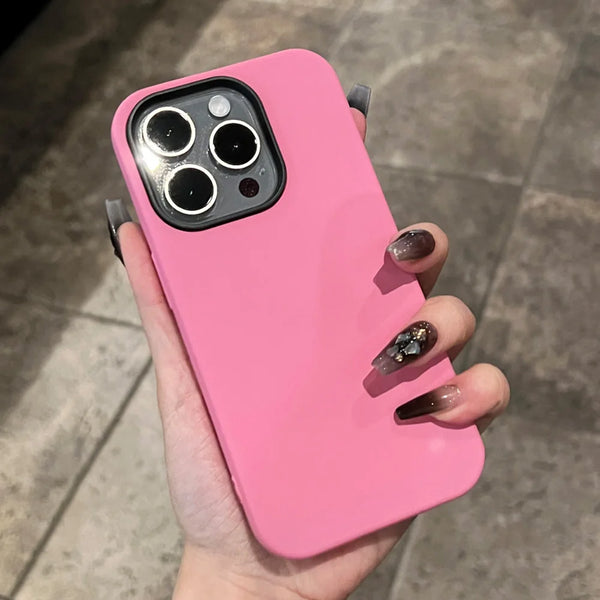 Candy Color Matte Silicone Soft Phone Case For iPhone Plus 12 11 Pro Max Shockproof Protection Hard Bumper Cover