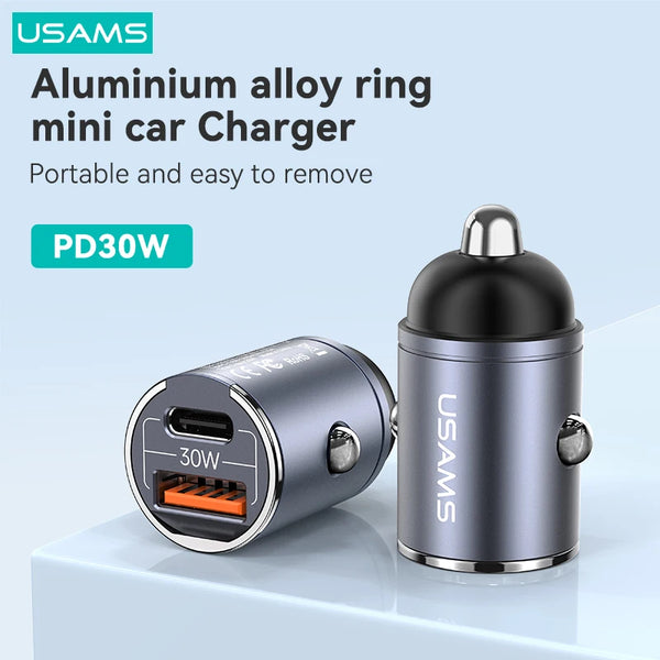 30W USB Car Chargers Quick Charge USB Type C Car Phone Charge For iPhone 15 Pro Max 14 13 12 Samsung Xiaomi Laptops Tablets