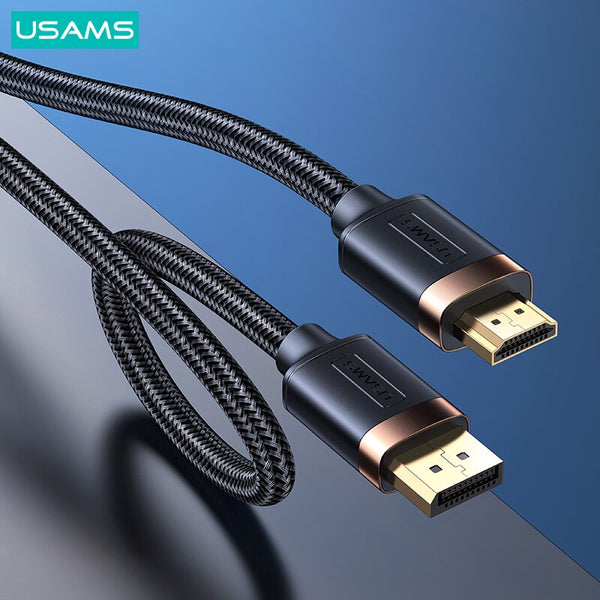 USAMS DisplayPort 1.2 HD Audio Cable 4K HDMI To HDMI  2.0 Cable 60Hz Display Port Adapter For Video PC Laptop TV For Xiaomi PS4