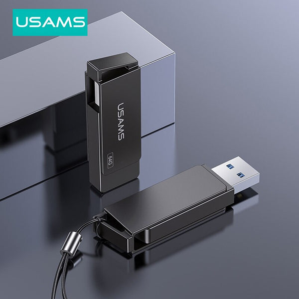 USAMS OTG High Speed USB 3.0 Type C Flash Driver Pendrives For PC Smartphone Flash Drive 16G 32GB 64GB 128GB 256G USB Stick Key