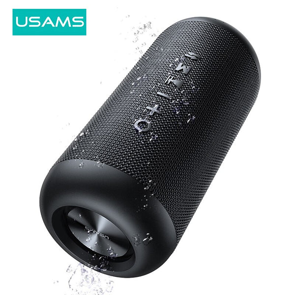 USAMS Wireless Bluetooth Speaker IPX6 Waterproof Portable Speakers with Stereo Sound 8hrs Playing Time Speaker Bluetooth 5.0