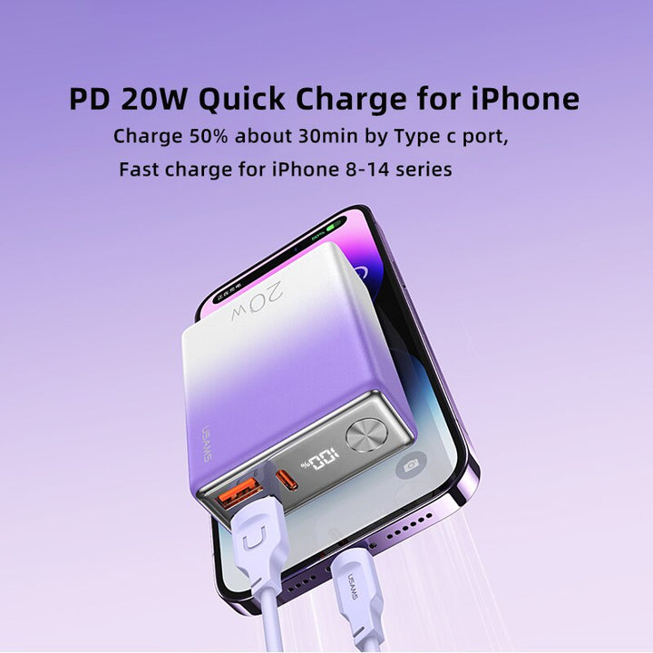 Bateria Externa Power Bank Q3 Pro Pd Qc 3 Compatible iPhone