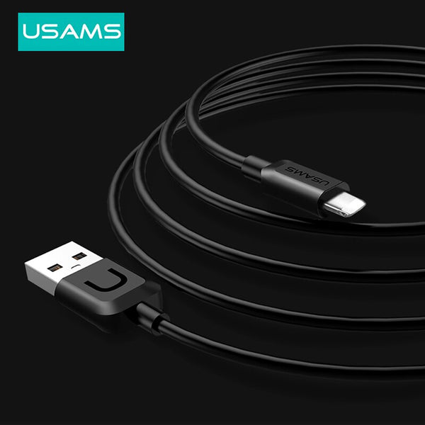 USAMS 2A 1m Micro USB Type C Cable Mobile Phone Charger Fast Charging Cables For iPhone iPad IOS Huawei Xiaomi Samsung Cable