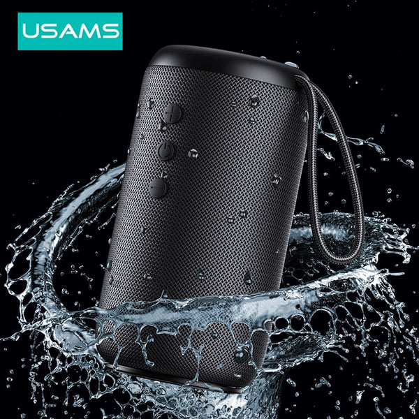 USAMS Bluetooth Wireless Speaker Waterproof Portable Speakers 360 Degree Surround Stereo Sound Speaker for Outdoor Home Party