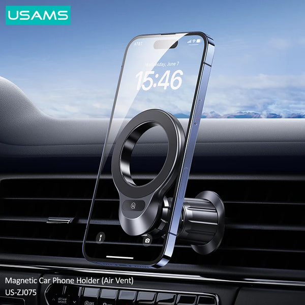 Magnetic Car Phone Holder Universal Strong Car Air Vent Phone Mount Compatible For iPhone Pro Max Huawei Xiaomi Samsung