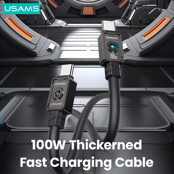 PD 100W Fast Charging Cable For iPhone 15 Type-C to Type-C Cable USB C to USB C Cable For Huawei Xiaomi Samsung Macbook