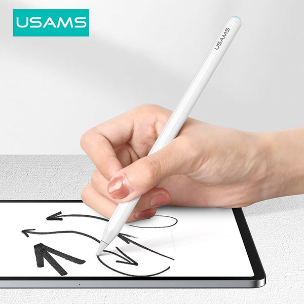 USAMS Tablet Stylus Touch Pen For iPad Pro 12.9 11 inch iPad Air Mini Palm Rejection Capacitive Stylus Pen with Wieless Charging