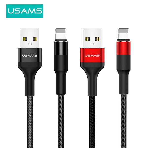 USAMS USB Cable For iphone 14 13 12 11 Pro Max ipad air mini 4 Fast Charging Type C Cable For Samsung Huawei Xiaomi Micro USB Cable