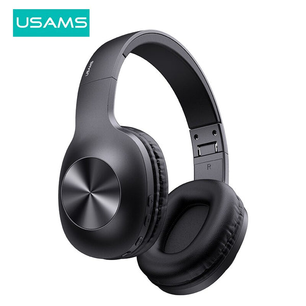 USAMS Wireless Headphones Bluetooth 5.0 Headset Earphone For Sport Gaming 1200mAh Foldable Bluetooth Earbuds For Android iphone
