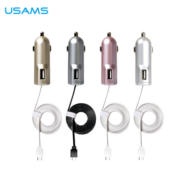 New Arrival Car Charger Unique Degisn With Micro USB Data Cable 2.1A High-Speed Charging U-EASY Series
