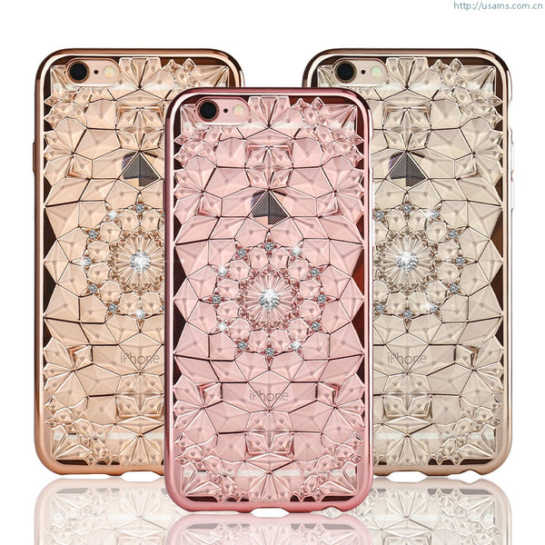 Bling Bling Cover Grace Series iPhone 6S 6 Plus Cover Case Silicon TPU Soft Crystal Diamond Case for iPhone 6S Plus