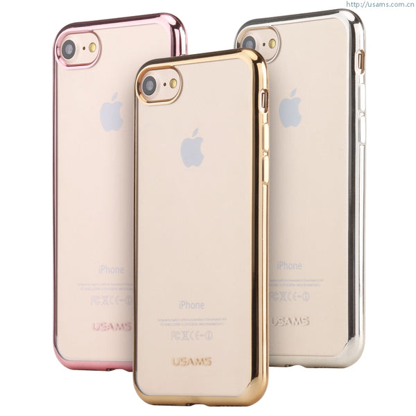 Ultra Thin Soft Case Cover iPhone 7 Luxury Kim Series TPU High Quality Plastic Electroplating Back Cover Case
