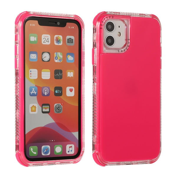 Shockproof Dual Layer Solid Candy Color Case for iPhone 12 12Max 12 Pro iPhone11 11Max Pro 7 8 Plus SE 2020 XR XS Max X Phone Shell Cover
