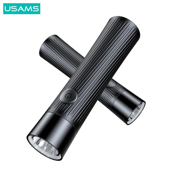 USAMS Mini Power Bank Flashlight 4000mAh USB Rechargeable Flashlights Can be Used As Power Bank Pocket Torch Camping Hand Light