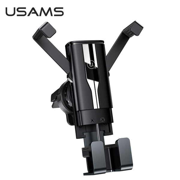USAMS Universal Car Mobile Phone Holder Air Vent Mount Stand Gravity Cell Phone Holder For iPhone Samsung Xiaomi Huawei Phone  In Car Bracket
