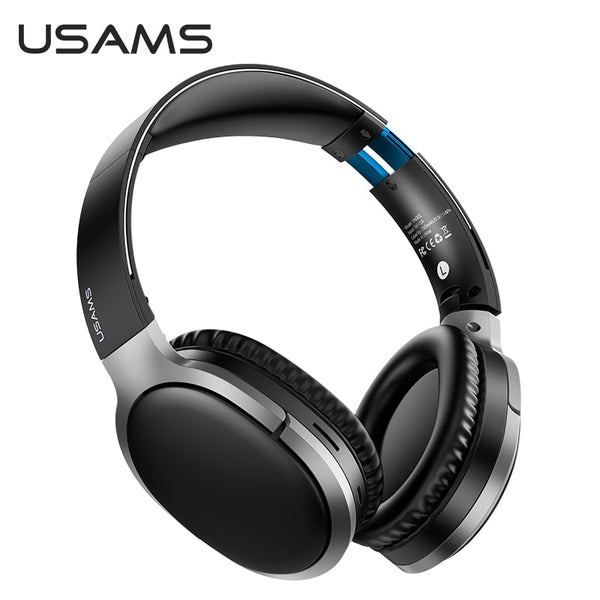 USAMS Wireless Headphone Bluetooth Earphones 3D Sound Sports Noise Cancelling Headset With Mic For Android Iphone Huawei Xiaomi Samsung