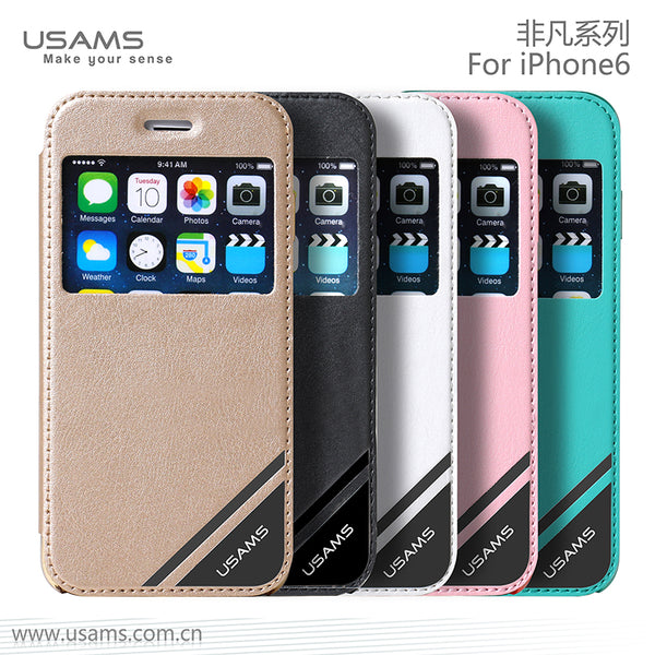 Apple iPhone 6 Case Cover Flip Stand Luxury PU Leather With Window Fashion Case Viva Series